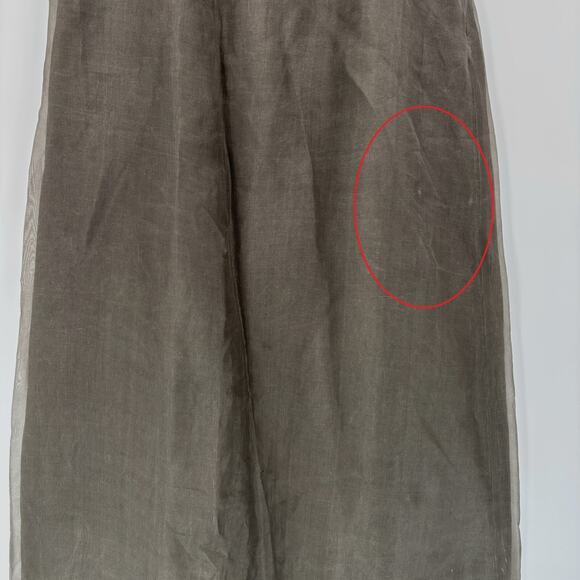 Banana Republic Silk Maxi Skirt 4 Brown Lined Quiet Luxury Old Money - Picture 6 of 16